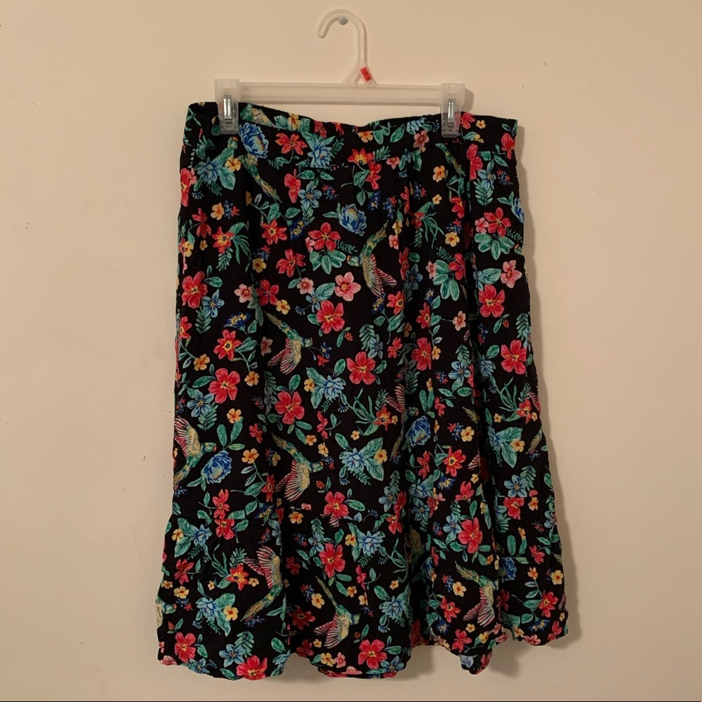 Tropical Midi Skirt